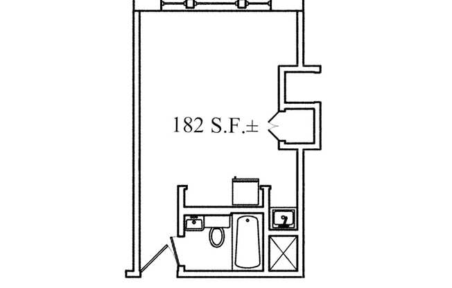 Studio, 1 bath, 175 sqft, $1,600