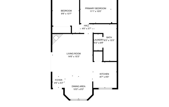 2 beds, 1 bath, $1,350