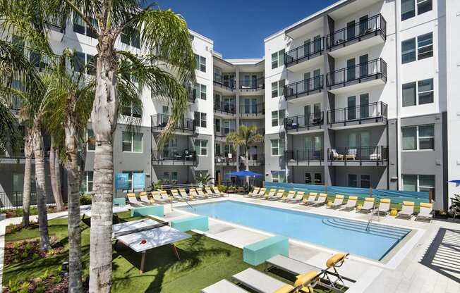 Courtyard with Pool and Table Tennis