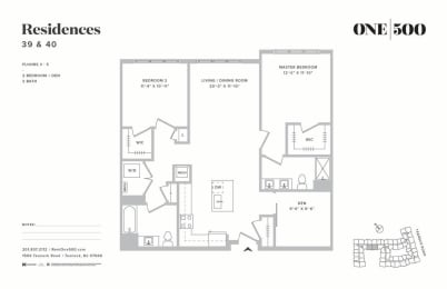 2 beds, 2 baths, $4,795