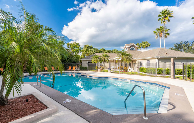 Outdoor pool close up