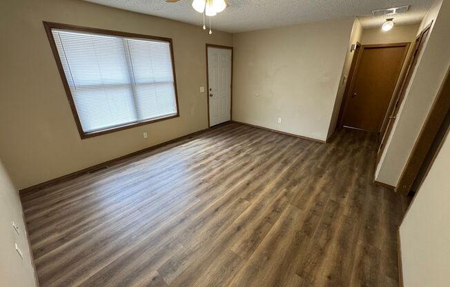 Recently updated 2 bed 1 bath Duplex with garage available now!