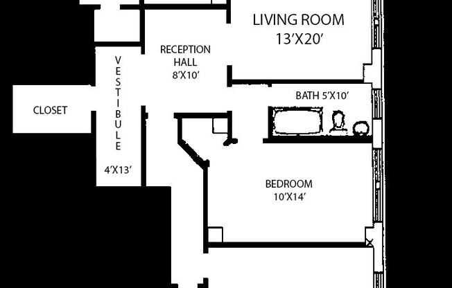 2 beds, 2 baths, 1,303 sqft, $2,200, Unit New King Edward 202