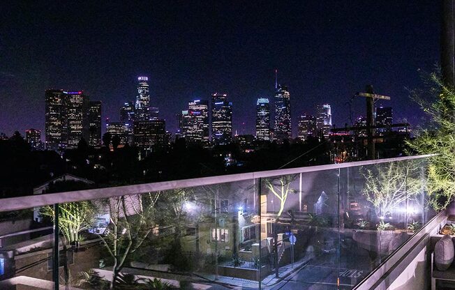 Rooftop View at Night