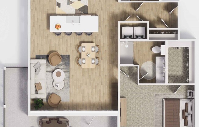1 bed, 1 bath, 1,014 sqft, $1,640