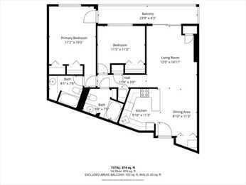 2 beds, 2 baths, 871 sqft, $2,950, Unit 721