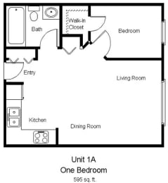 1 bed, 1 bath, 650 sqft, $1,338