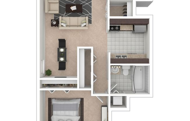 1 bed, 1 bath, 750 sqft, $1,445, Unit 145505R