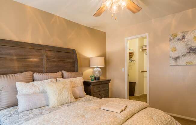 Arboretum bedroom with ceiling fan