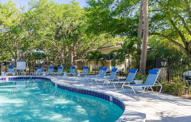 our apartments showcase an unique swimming pool