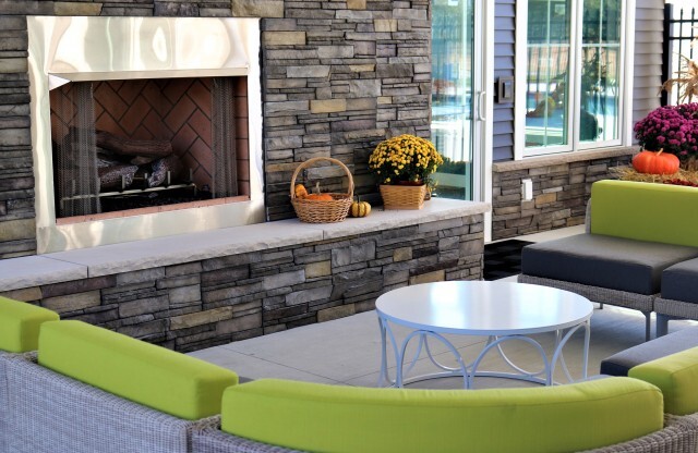 Outdoor Fireplace - perfect for those cooler nights