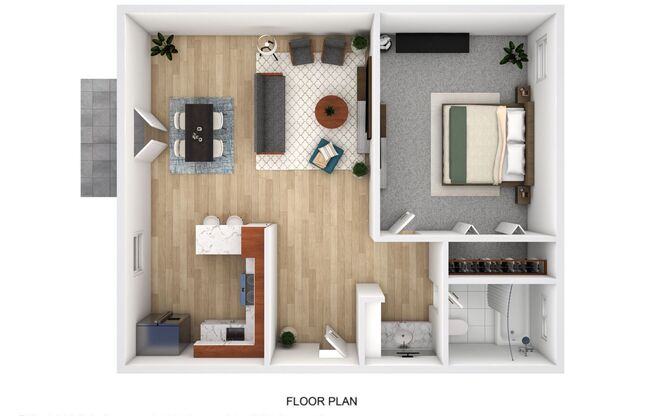 1 bed, 1 bath, 555 sqft, $1,295, Unit 9