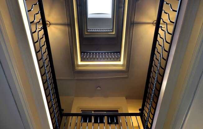 Stairs view at The Packard, West Hartford, CT, 06119