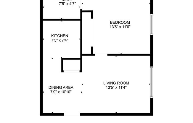 1 bed, 1 bath, $559, Unit #11