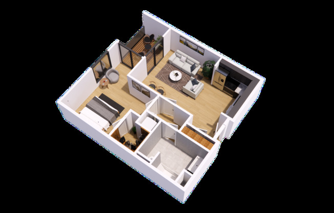 1 bed, 1 bath, $2,450, Unit 524