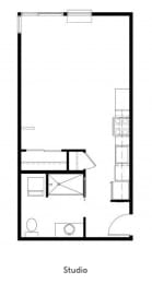 Studio, 1 bath, 339 sqft, $1,324