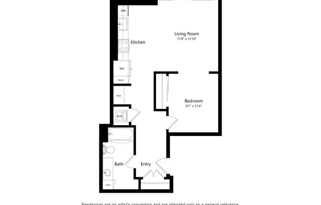 1 bed, 1 bath, 720 sqft, $2,010, Unit 812
