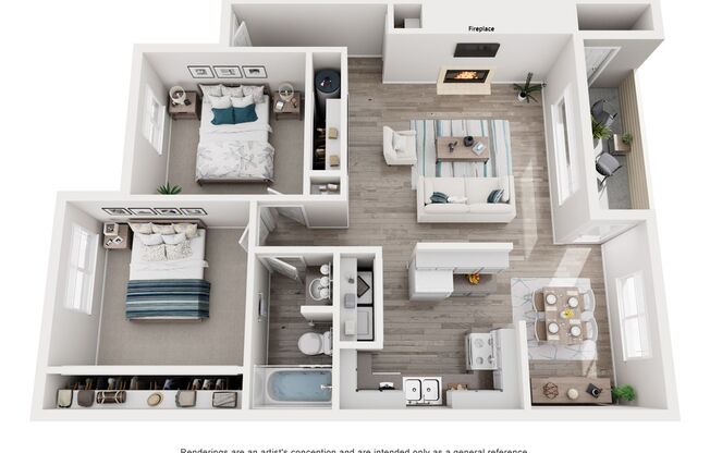 2 beds, 1 bath, 977 sqft, $1,965, Unit 337