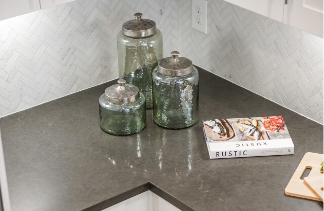 Detail of Countertop in kitchen at Tinsley on the Park | Apartments In Houston