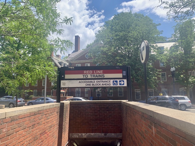 Harvard Square Red Line Station in Cambridge, MA