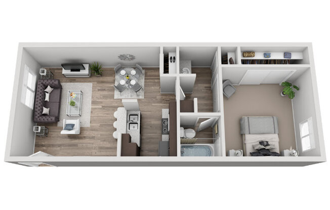 1 bed, 1 bath, 640 sqft, $1,139