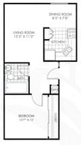 1 bed, 1 bath, 530 sqft, $1,695