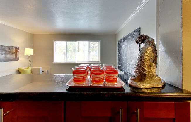 Kitchen countertop at THE POST Apartments, PLEASANT HILL , CA