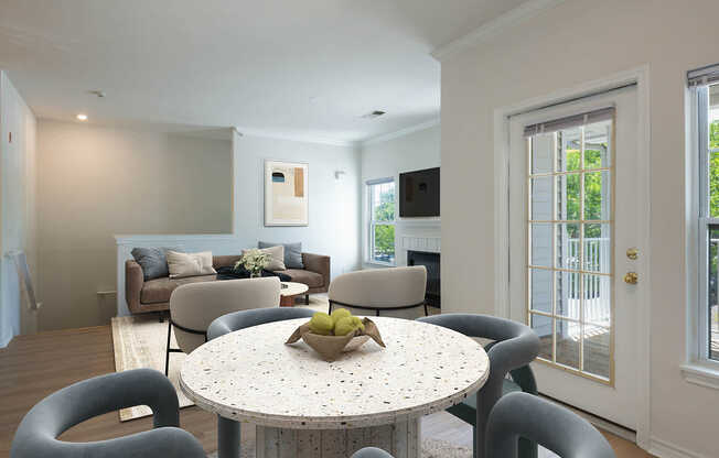 Living Room with Hard Surface Flooring