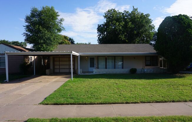 3414 31st 3 Bedroom 2 Bath with Carport & 1 car Garage