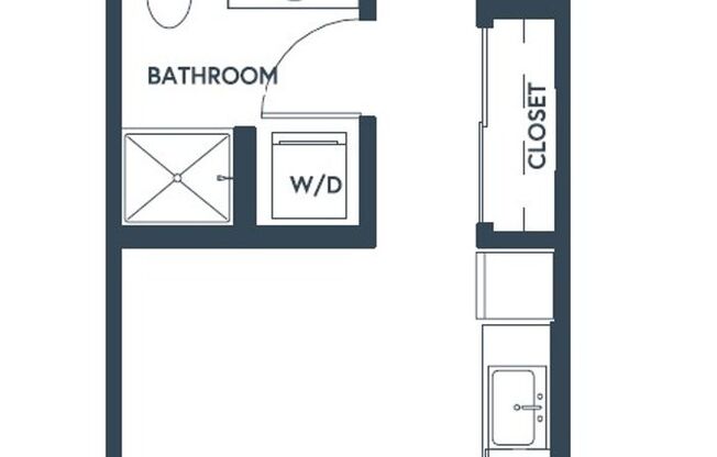 Studio, 1 bath, 370 sqft, $1,512, Unit 208