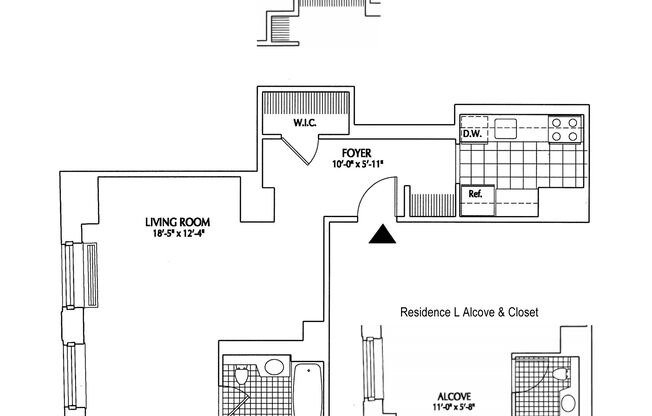 1 bed, 1 bath, 600 sqft, $3,837, Unit 11M