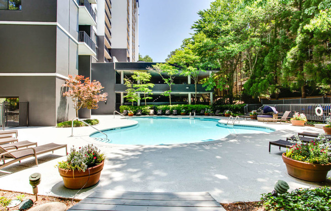 Pool Side at 2460 Peachtree Apartments, Georgia, 30305