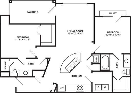 2 beds, 2 baths, 1,078 sqft, $1,895, Unit A - 1010 Unit 309 B1146 w/Garage