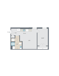 1 bed, 1 bath, 567 sqft, $2,310