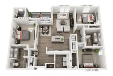 3 beds, 2 baths, 1,401 sqft, $2,242