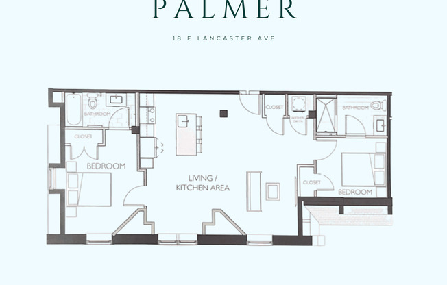 2 beds, 2 baths, 1,022 sqft, $2,436, Unit PH-19