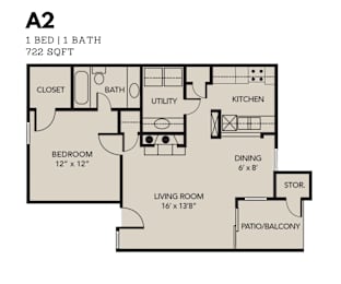1 bed, 1 bath, 650 sqft, $1,050