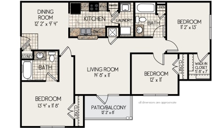3 beds, 2 baths, 1,248 sqft, $2,130