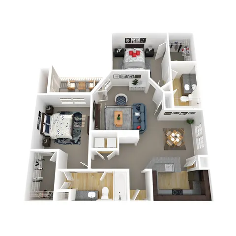 2 beds, 2 baths, 1,159 sqft, $1,788