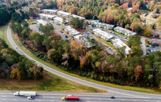 Aerial Photography of Community | Peachtree Place Apartments For Rent in Columbia SC