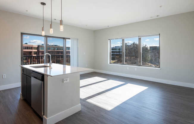 Living Room with Hard Surface Flooring