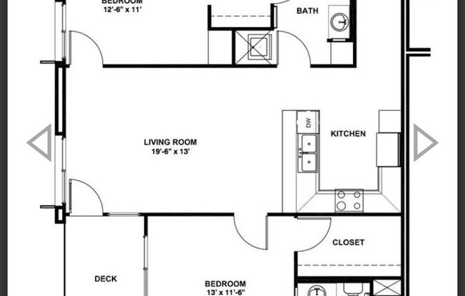 2 beds, 2 baths, 1,102 sqft, $3,450, Unit 203