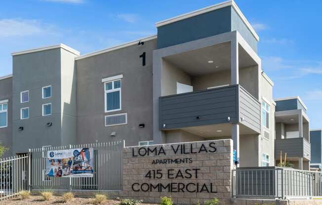 an image of the front of the loma villas apartments at Loma Villas Apartments, San Bernardino