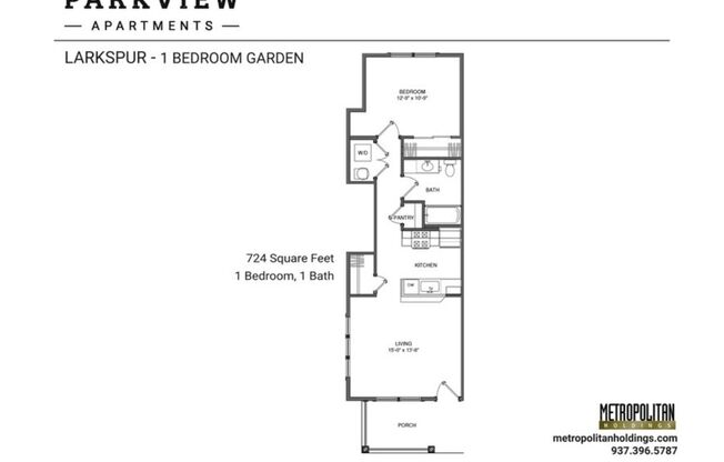 1 bed, 1 bath, 724 sqft, $1,300, Unit 2280CL