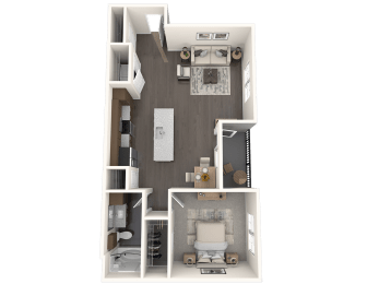 1 bed, 1 bath, 863 sqft, $1,601