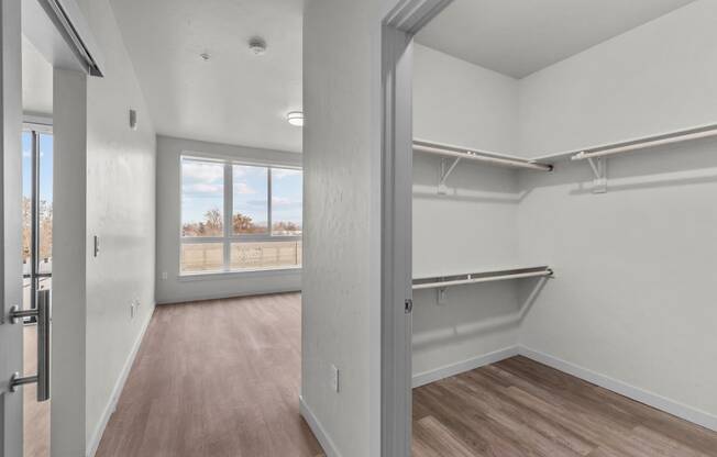 Old Town Lofts Bedroom with Walk-In Closet