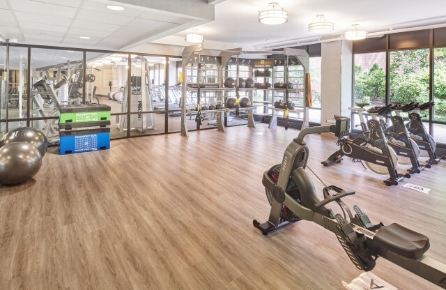 TRX zone with spin bikes