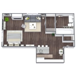 Studio, 1 bath, 368 sqft, $1,140