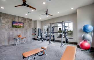 Fully Equipped Fitness Center with Weights