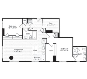 2 beds, 2 baths, 1,444 sqft, $4,682